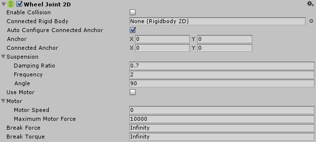 Unity3D:2D 车轮关节