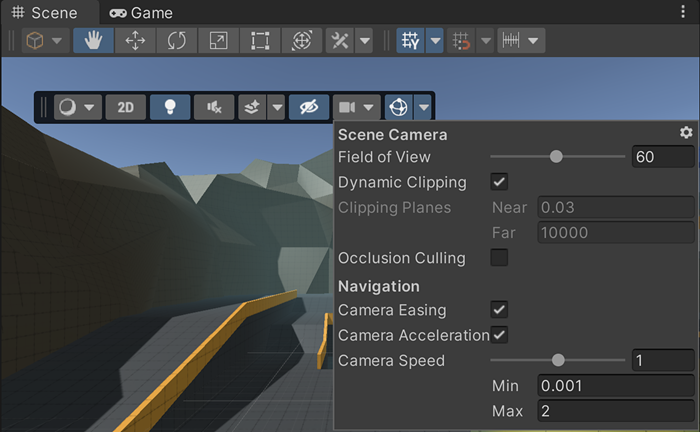 Unity3D:Scene 视图摄像机