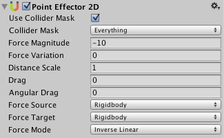 Unity3D:2D 点效应器
