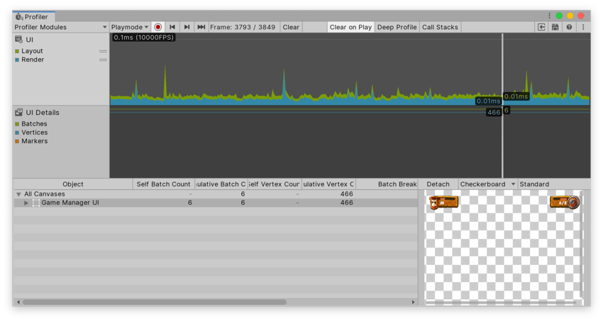 Unity3D:UI 和 UI Details Profiler
