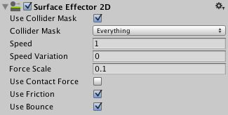 Unity3D:2D 表面效应器