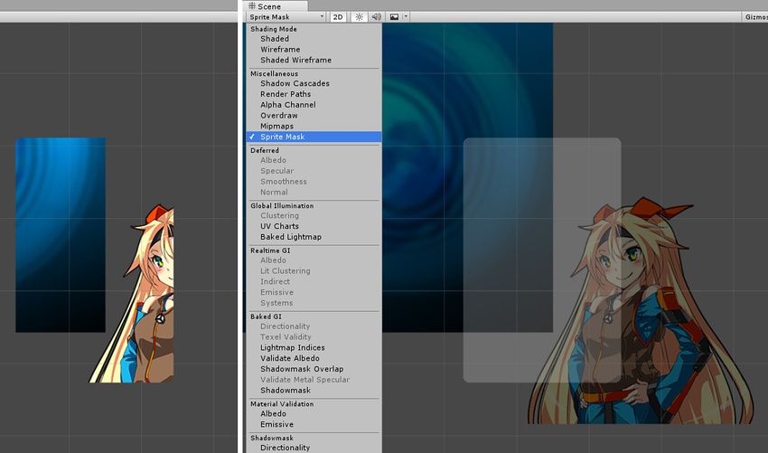 Unity3D:精灵遮罩