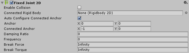 Unity3D:2D 固定关节
