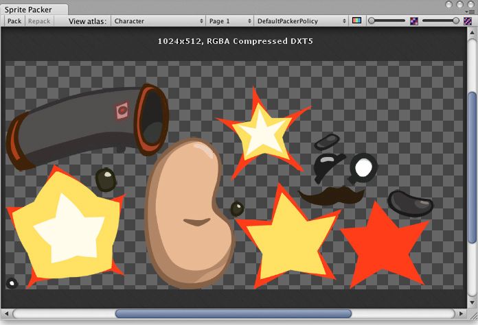 Unity3D:Sprite Packer(已弃用)