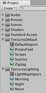 Unity3D:将默认预设应用于按文件夹列出的资产