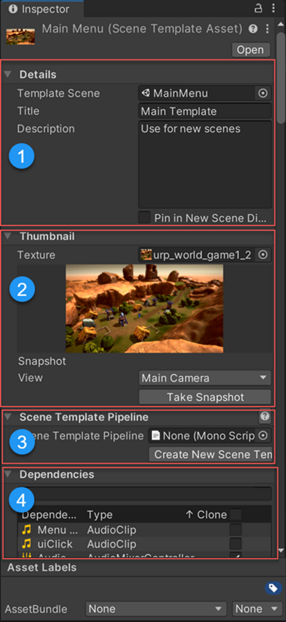 Unity3D:编辑场景模板