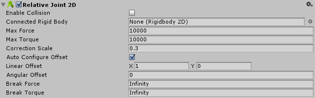 Unity3D:2D 相对关节
