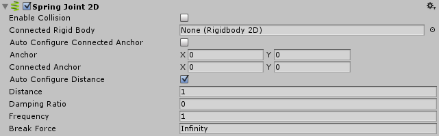 Unity3D：2D 弹簧关节