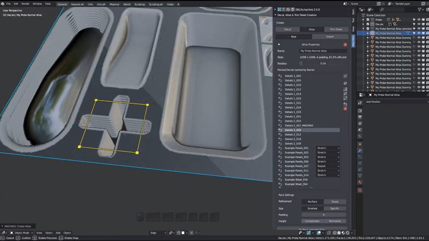 Blender材质处理插件:Decalmachine地图集