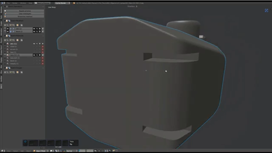 Blender机械建模插件MESHmachine:法线平整和拉直