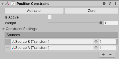 Unity3D:位置约束