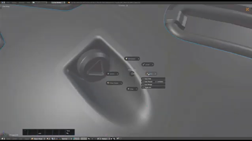 Blender机械建模插件MESHmachine:法线清除