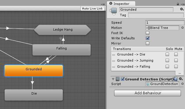 Unity3D :状态机行为