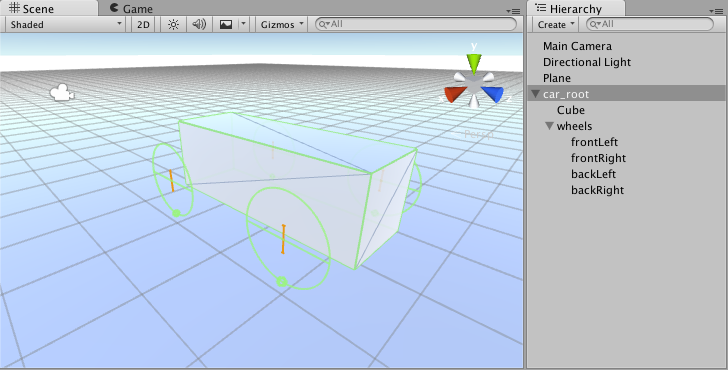 Unity3D :Create a vehicle with Wheel Colliders
