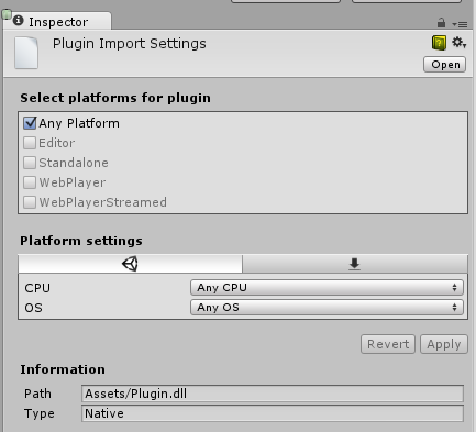 Unity3D :Windows 运行时支持