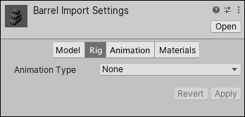 Unity3D:Rig 选项卡