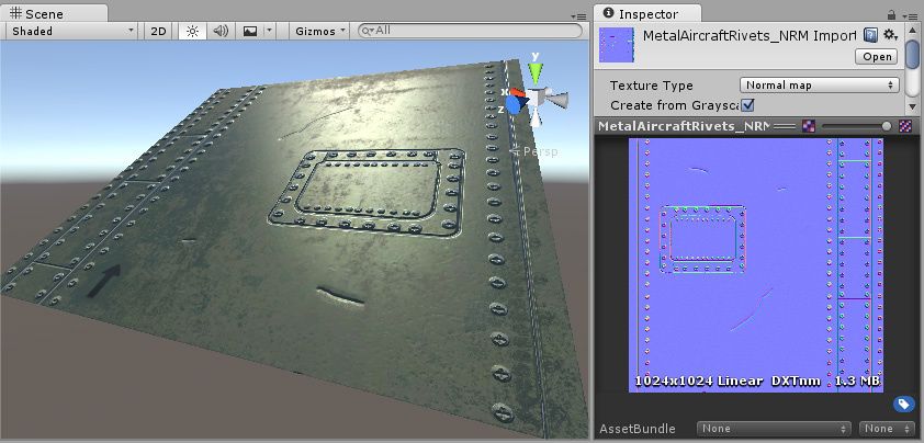 Unity3D:法线贴图