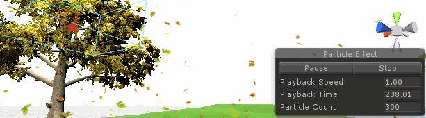 Unity3D：Rotation over Lifetime module