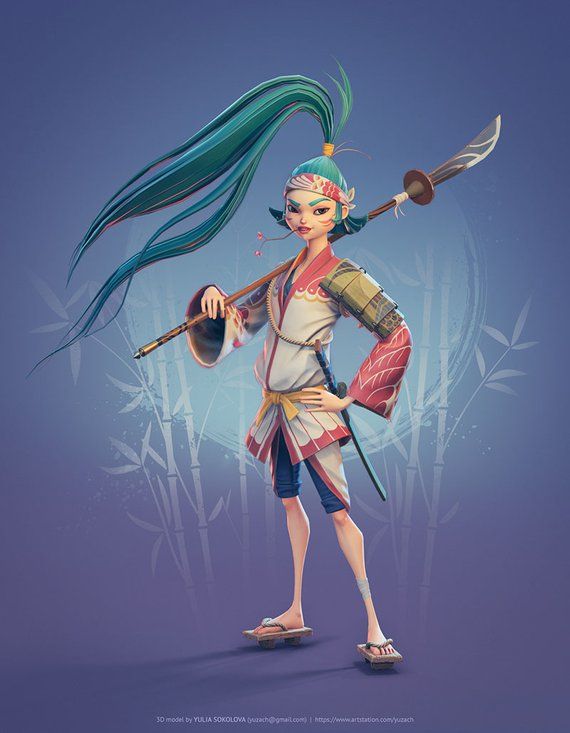 ZBrush 3D游戏建模教程：创建女武士模型