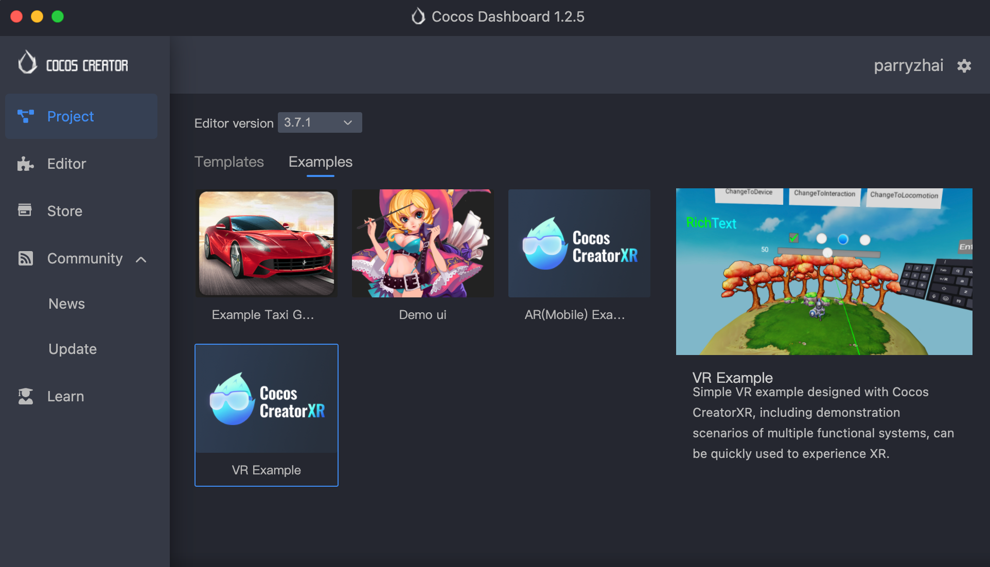Cocos Creator：VR 项目创建