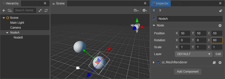 Cocos Creator3D:坐标系和变换