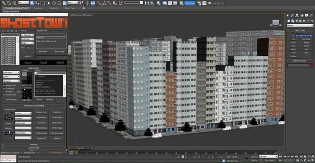 如何使用鬼城插件在 3ds Max 中构建详细的城市
