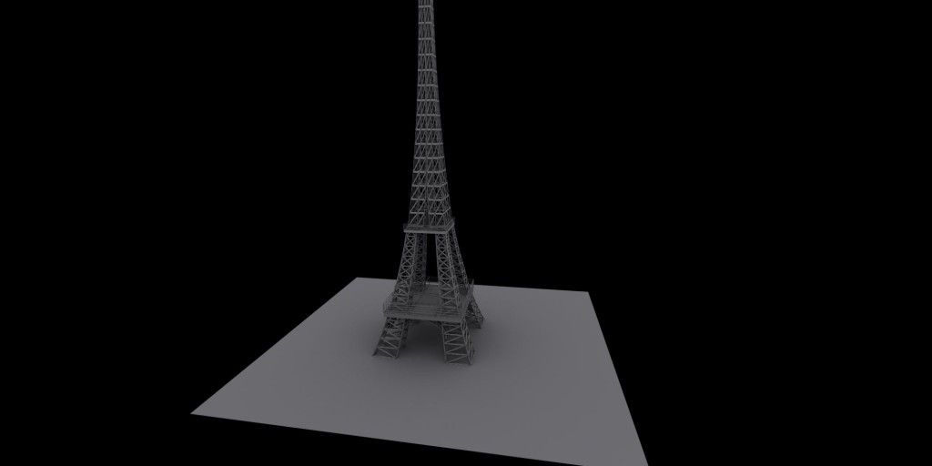 3Ds max入门教程：创建埃菲尔铁塔