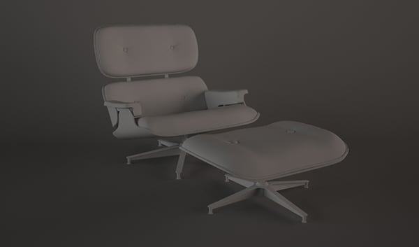 3Ds Max建模图文教程:创建时尚的 Eames 休闲椅模型
