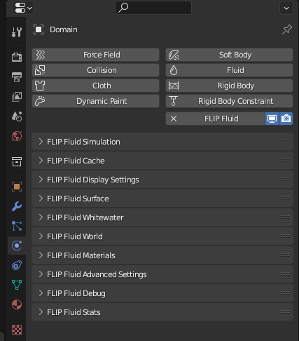Blender插件（Filp Fluid）：Domain 对象设置