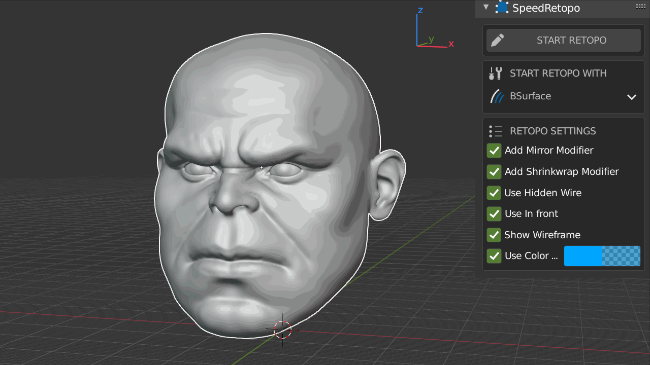 Blender插件：SpeeRetopo