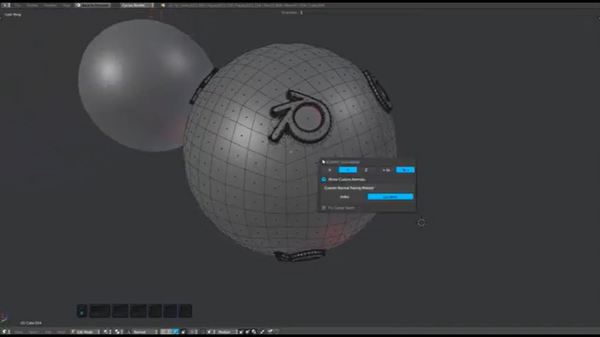 Blender机械建模插件MESHmachine:对称工具