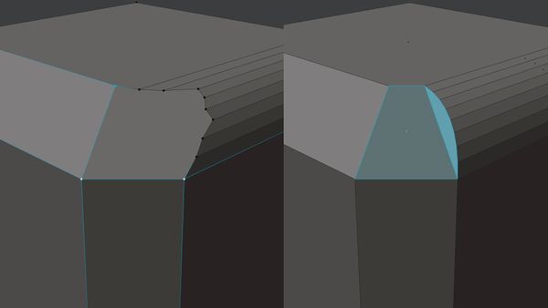 Blender机械建模插件MESHmachine倒角和圆角:扁平化