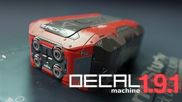 Blender材质处理插件：Decalmachine GPanel 工具