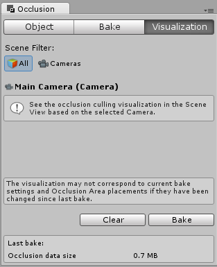 Unity3D：开始使用遮挡剔除