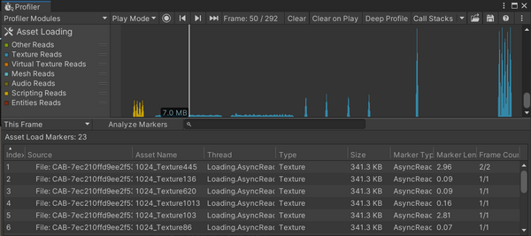 Unity3D：资产加载分析器模块