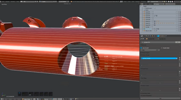 Blender机械建模插件MESHmachine:法线转移