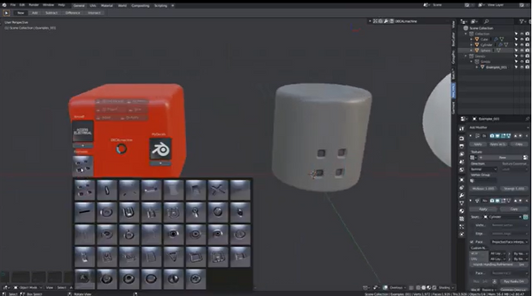 Blender材质处理插件：Decalmachine贴花重新选择