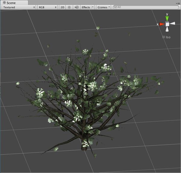 Unity3D ：构建第一棵树