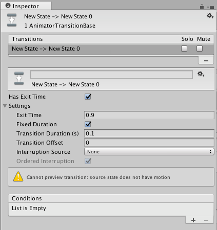 Unity3D ：动画过渡