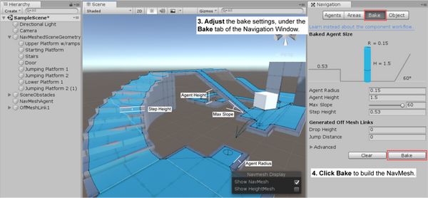 Unity3D :构建导航网格