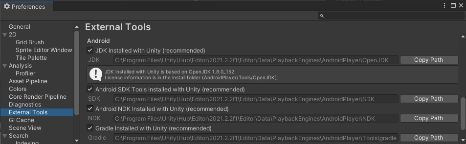 Unity3d：Android 环境设置