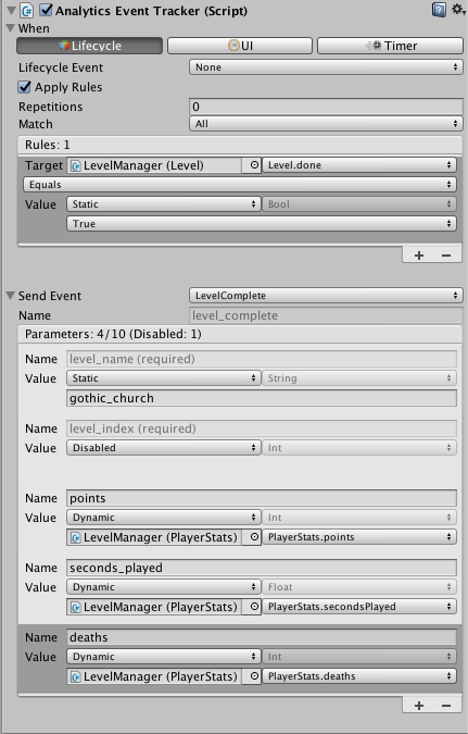 Unity3D ：Analytics Event Tracker