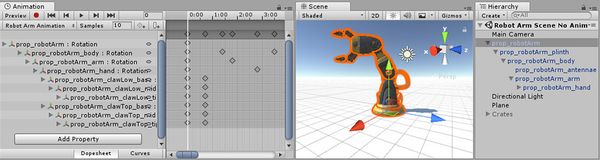 Unity3D：使用 Animation 视图