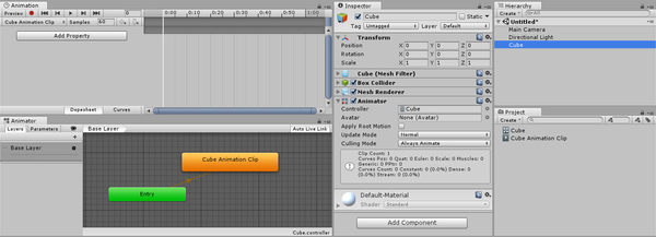 Unity3D：创建新动画剪辑
