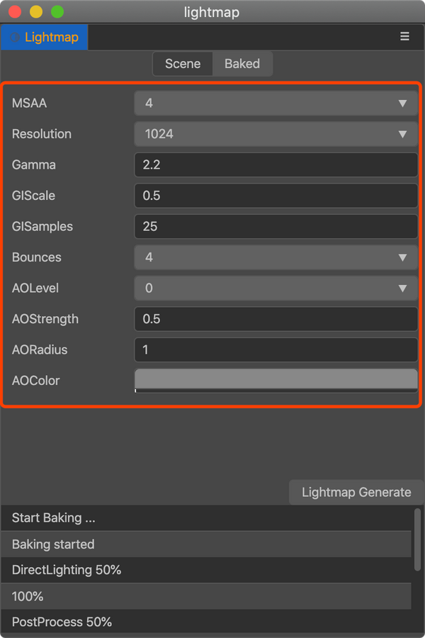 Cocos Creator3D：烘焙系统