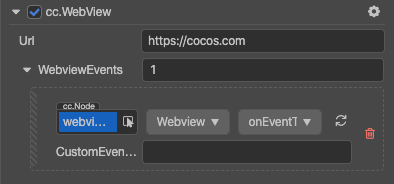 Cocos Creator：WebView 组件参考