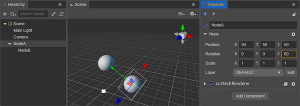 Cocos Creator3D：坐标系和变换