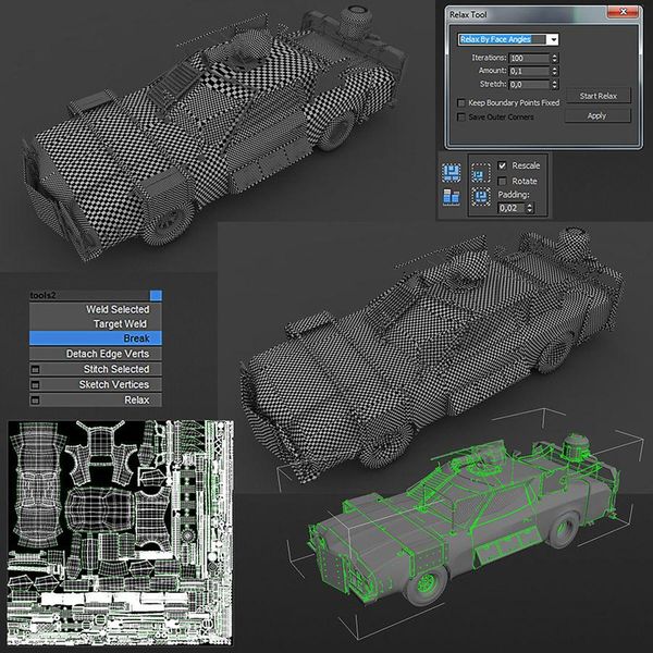 如何使用3dsMax设计世界末日汽车3D模型