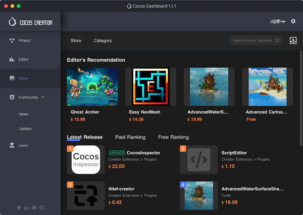 Cocos Creator：安装与分享