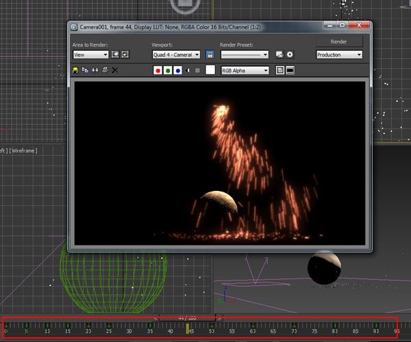 如何使用 3ds Max 和粒子流发射器创建火花雨